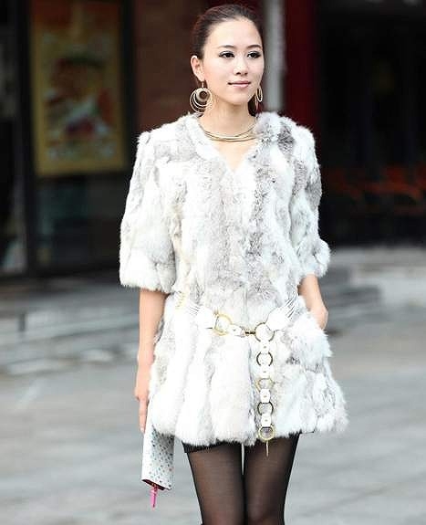 Rabbit Fur Overcoat