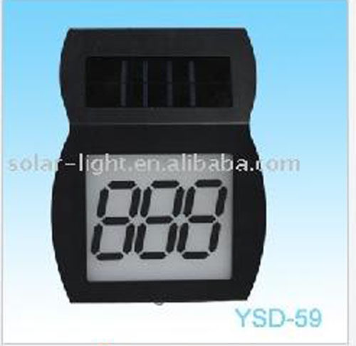 solar door plate light