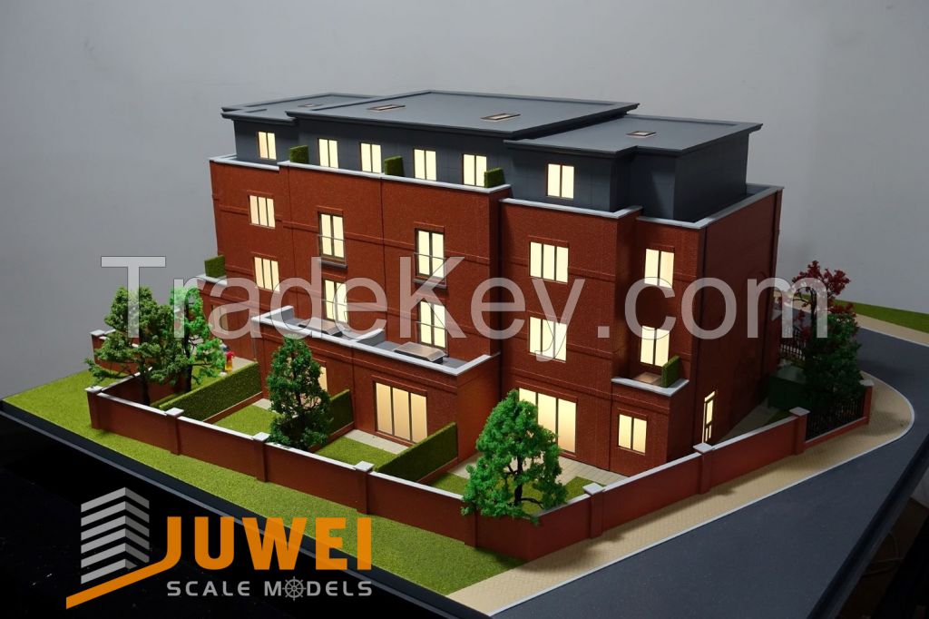 Villa House Scale Model with Lighting (JW-23)