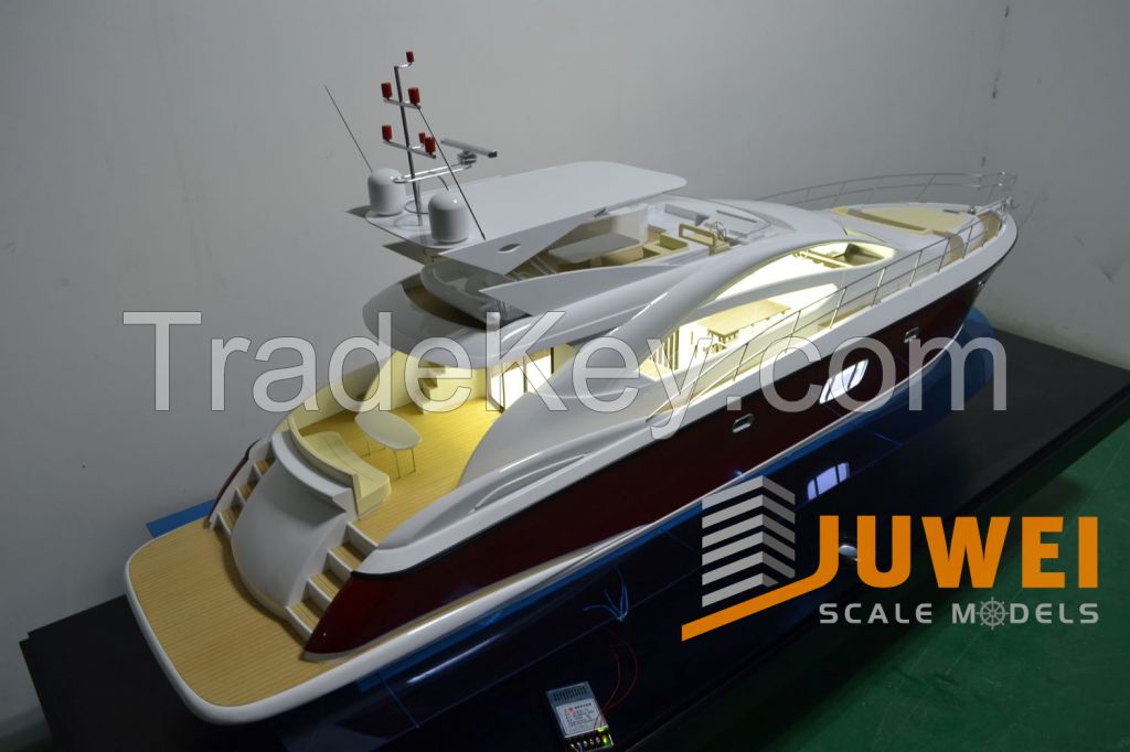 High Detailed Yacht Scale Model with Lighting Effects (JW-09)