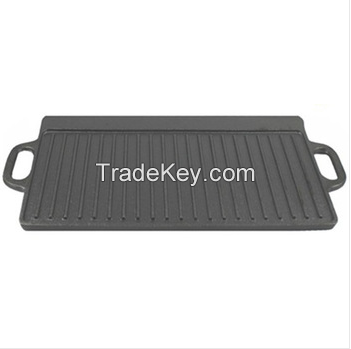 cast iron double-sided grill pan