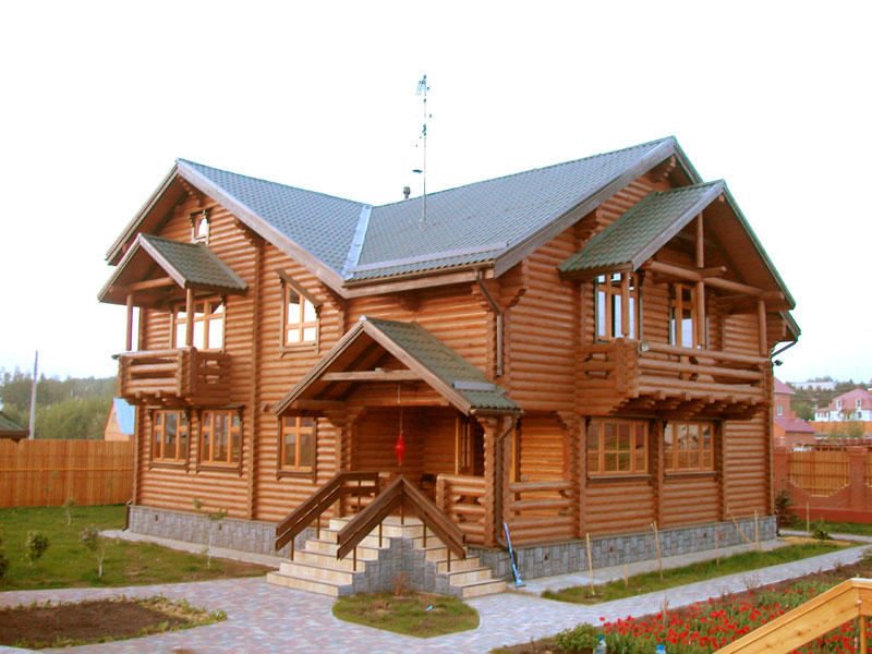 wooden houses