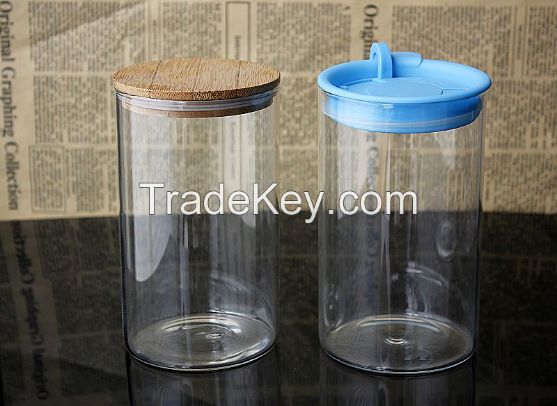 Borosilicate glass storage jar