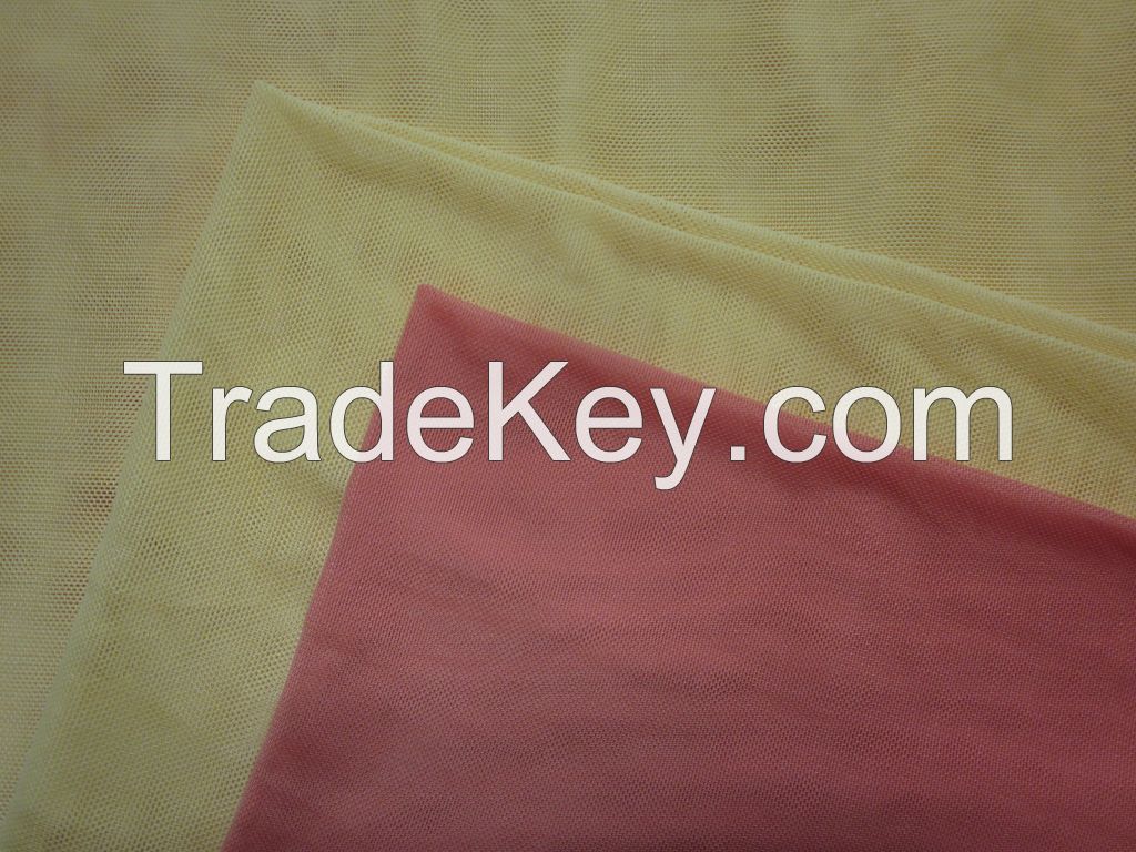 warp knitting nylon spandex stretch elastane power mesh net fabric for lingerie and underwear