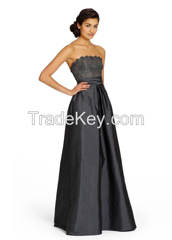 high quality  off shoulder bridesmaid dress