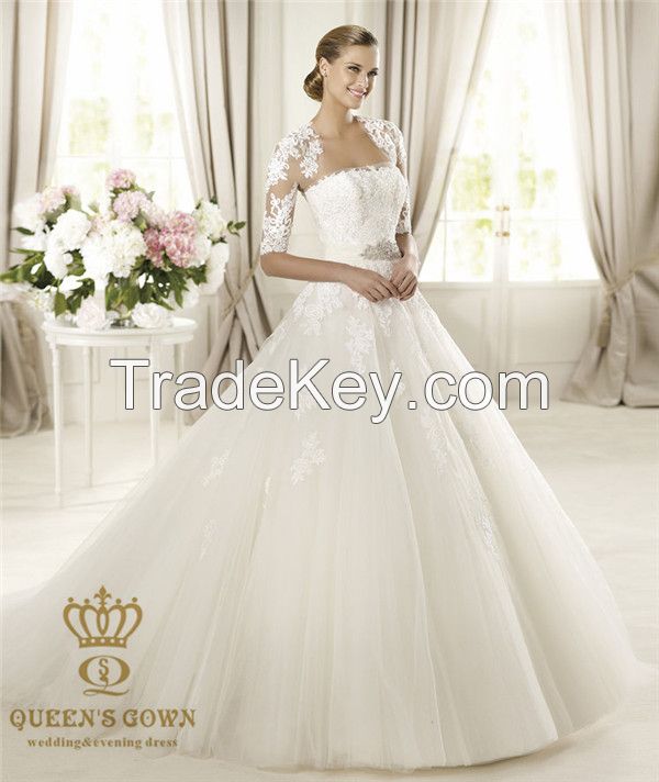 With a little jacket draped bridal wedding dress wedding gown, tailored factory outlets