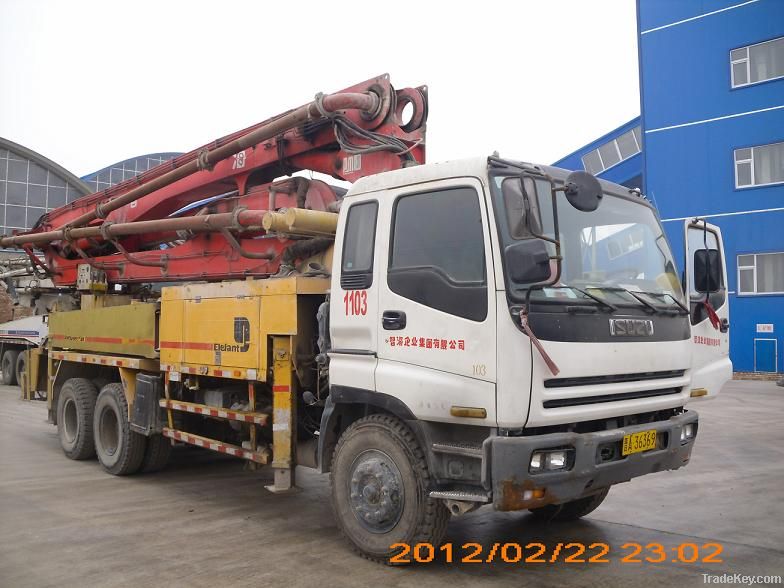 37M Sceond Hand and Used Putzmeister Concrete Pump Truck