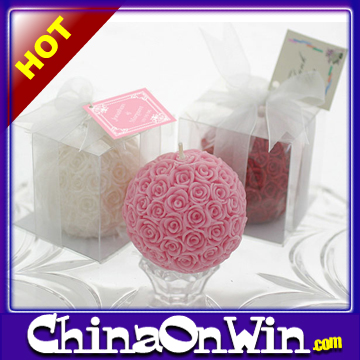 Pink Rose Candle Gift