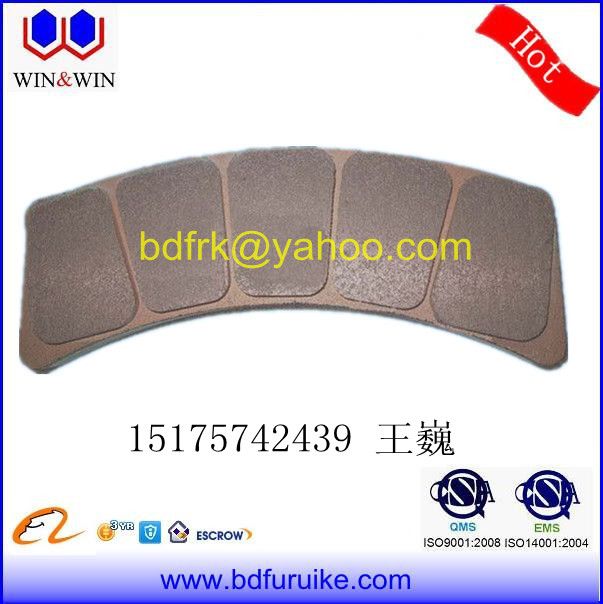 brake lining for industrial brakes and clutch