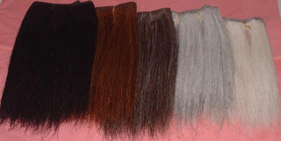 horse hair wefts