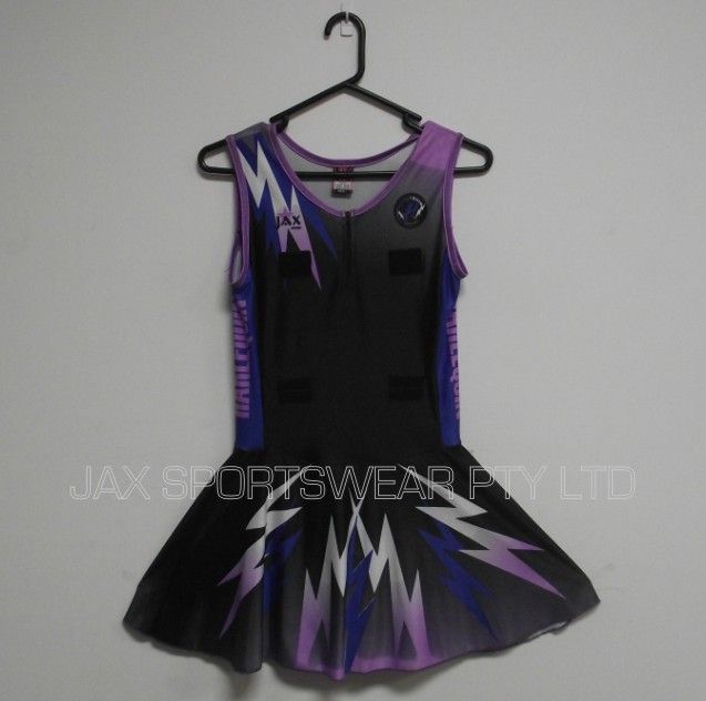 custom design sublimation printing  netball dress , netball bodysuit