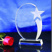 Crystal Trophy, Crystal  Plaque , Crystal Award, Crystal Gift