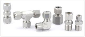 Compression tube fittings in Brass/Carbon Steel/Stainless Steel