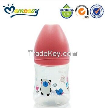 New design 5oz wide neck baby feeding bottle