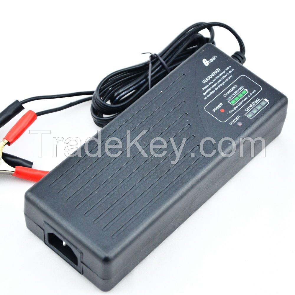 24V/36V Li-ion lipo  electric bike battery charger