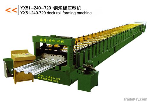 Floor deck roll forming machine