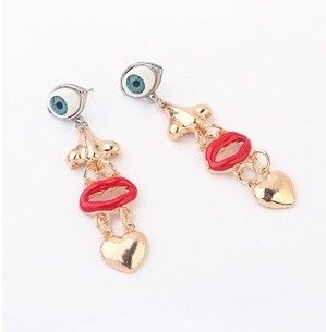 Unique Design Enamel Earrings