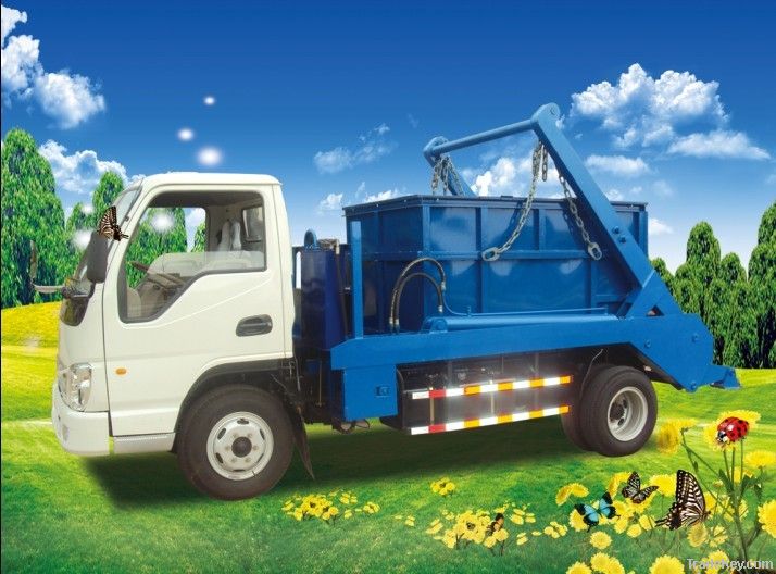 Swing Arm Garbage Truck Petrol Engine