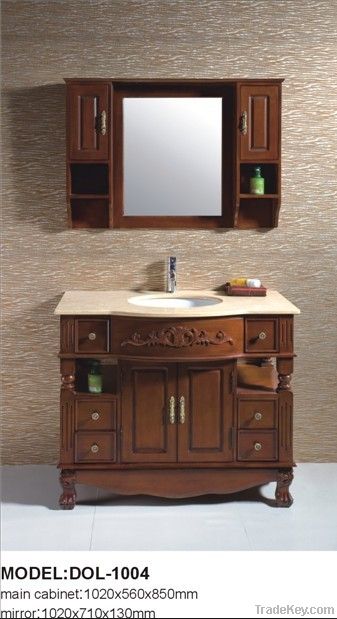 Tawny Solid Wood Bathroom Furniture DOL-1001