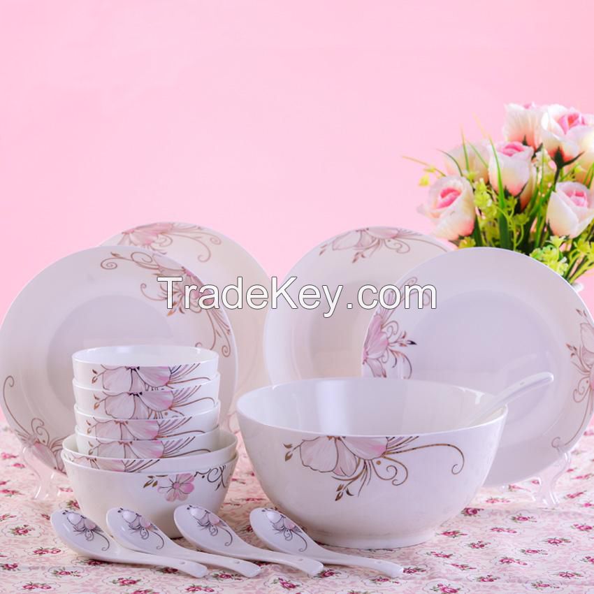 Bone porcelain ceramic Dinner set