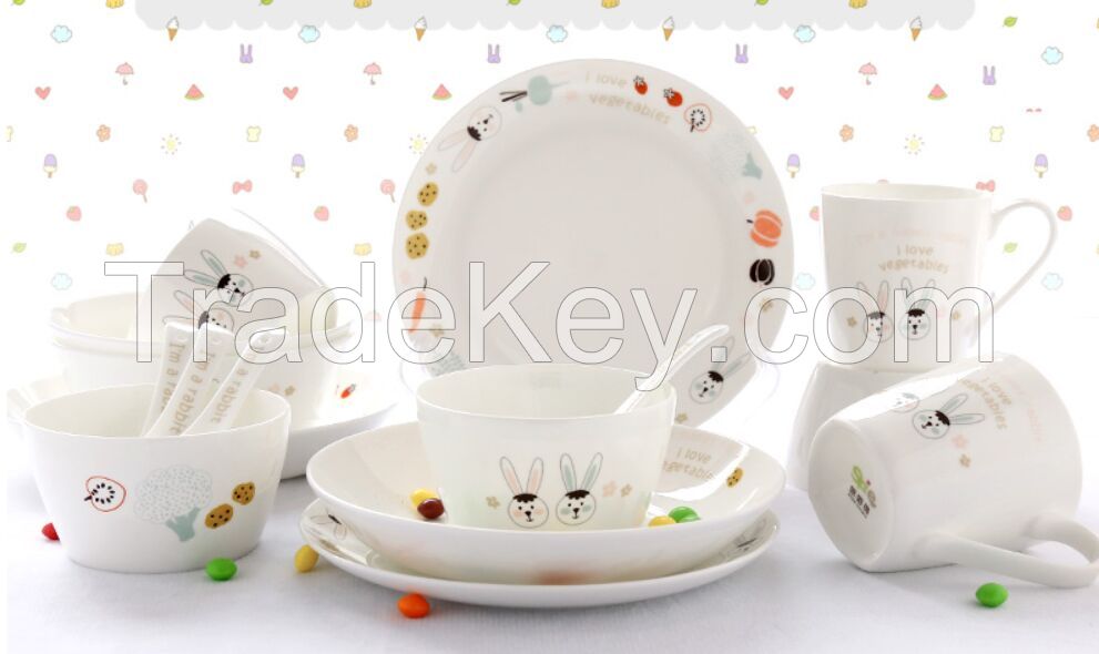 Bone porcelain ceramic Dinner set