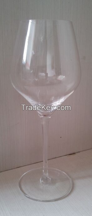 high transparent wedding use red drinking glass goblet