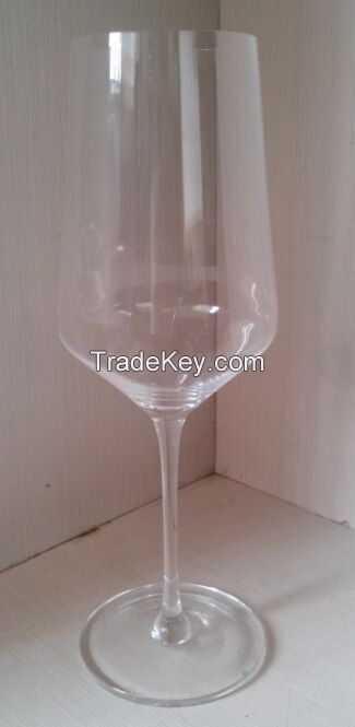 high transparent wedding use red drinking glass goblet