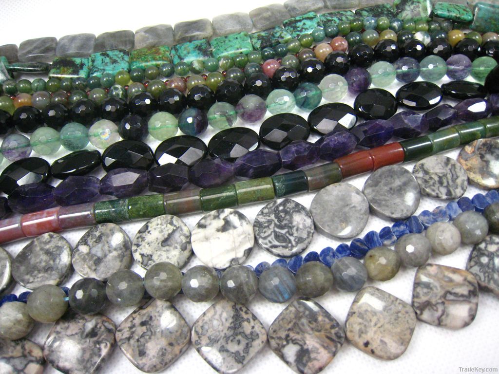 semiprecious stone beads