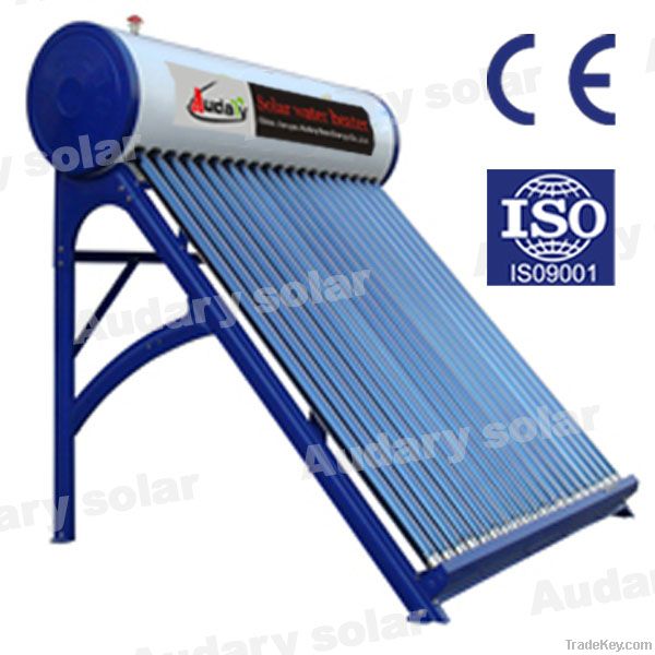 compact unpressurized solar water heater