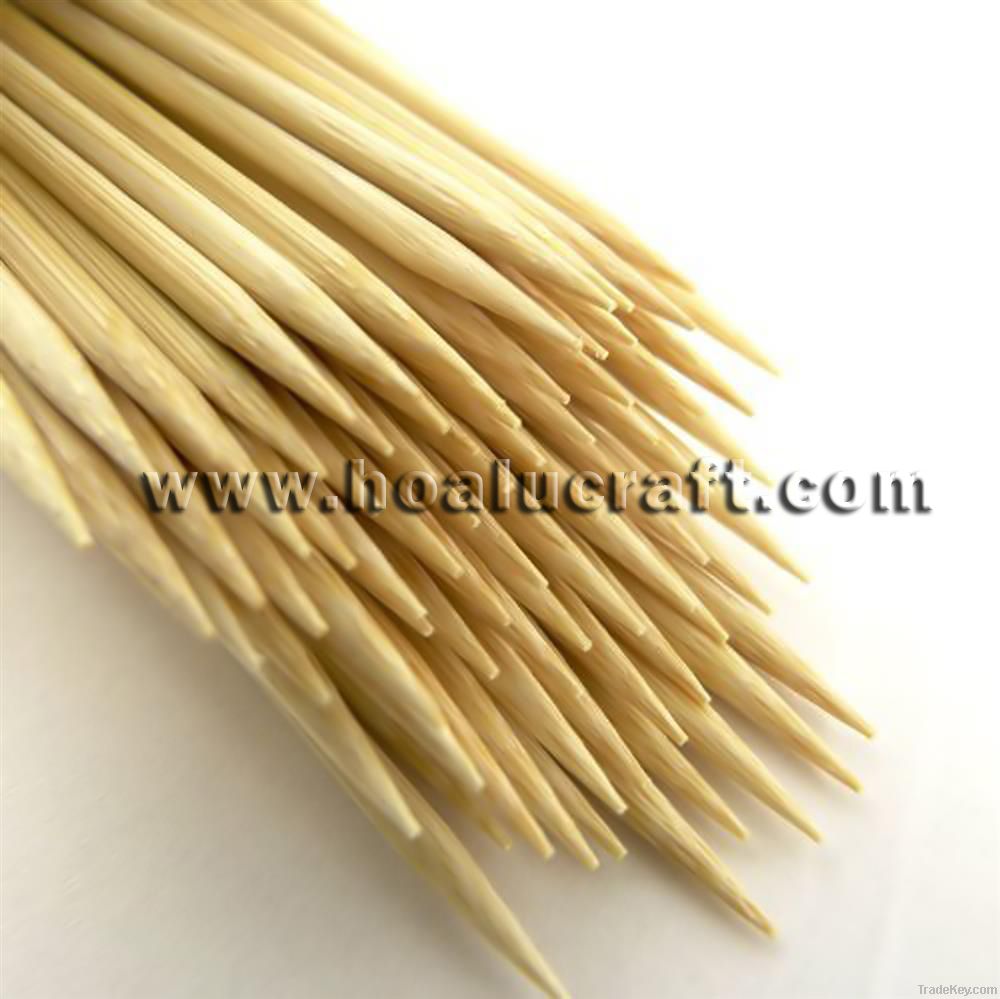 Round bamboo skewer