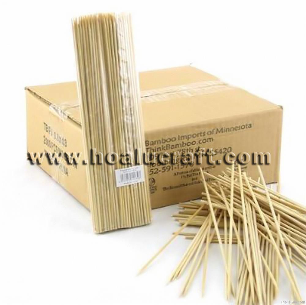 Round bamboo skewer