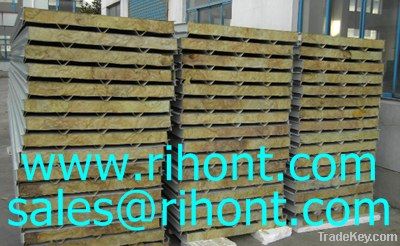 Fireproof rock wool sandwich panel for roof/wall