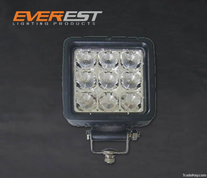 9x1W/3W LED Work Light with Aluminum alloy die-cast housing