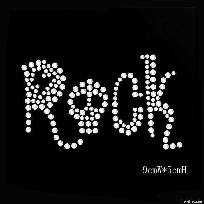 rock rhinestone transfer