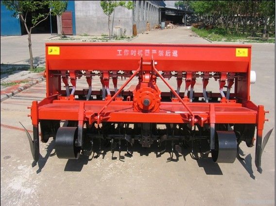 Rotary tillage fertilization seeder