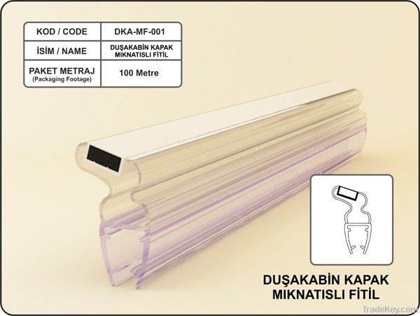 manget seal strip for shower enclosures