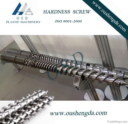 The bimetallic twin Conical screw barrel for plastic machine