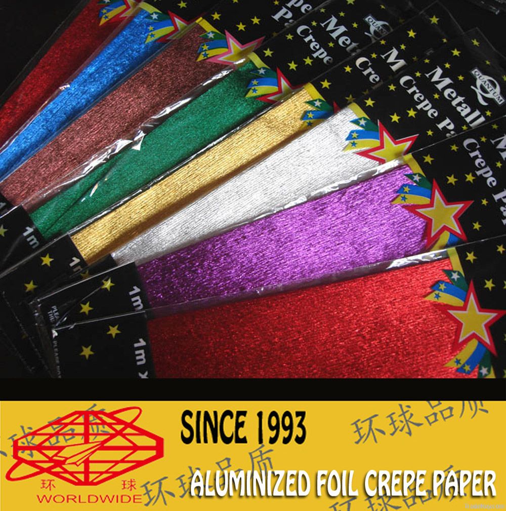 ALUMINIZED CREPE PAPER