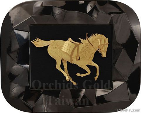 24K Gold Foil Horse