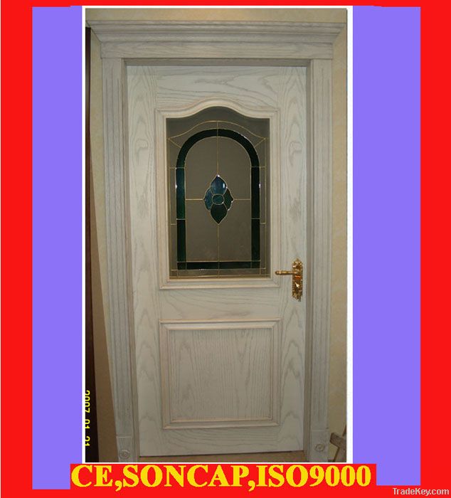 Solid wooden door with CE