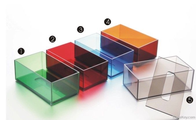 Acrylic Tissue box, useful hotel napkin box