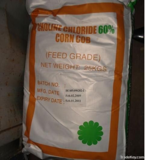 Choline Chloride 60% (Corn Cob carrier) Feed Grade