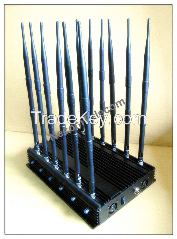 CPJB12 12 antennas cellular-wifi-gps-lojack-433-315mhz all in one jammer