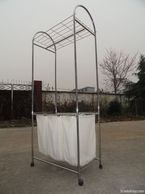 stainless steel tube   laundry cart