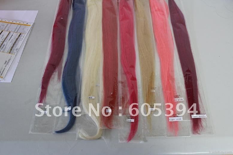 100% human single clip hair  extensions