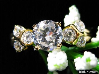 Round Brilliant Cut Cz Ring 119