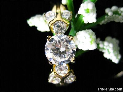 Round Brilliant Cut Cz Ring 119