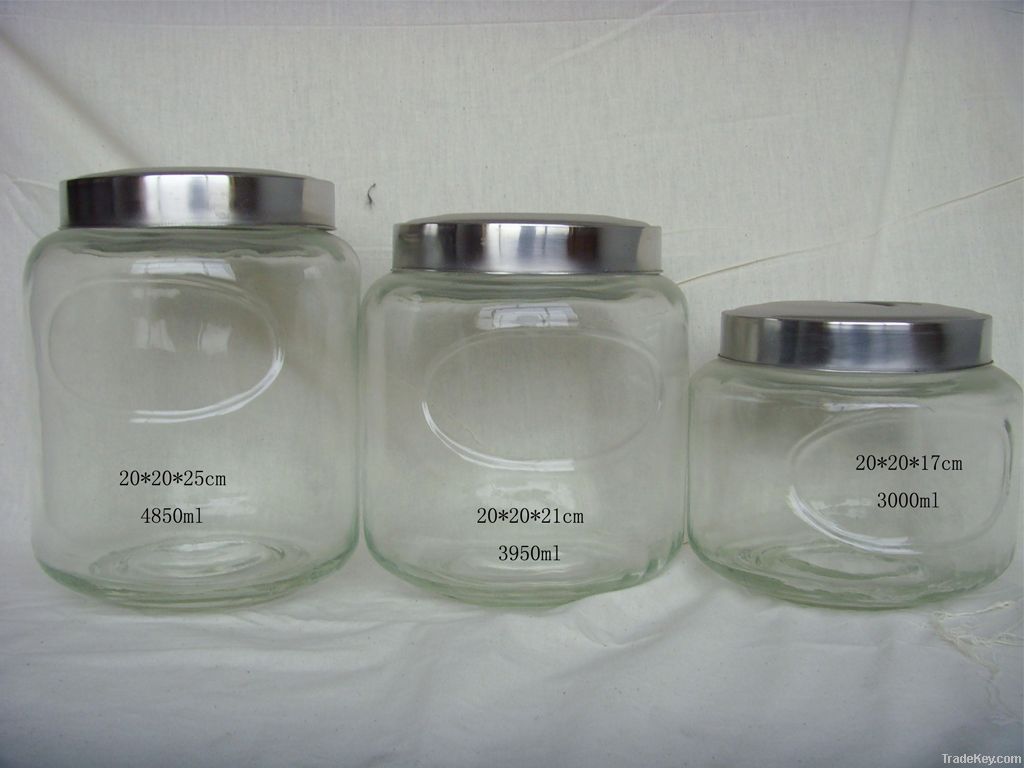 glass storage jar