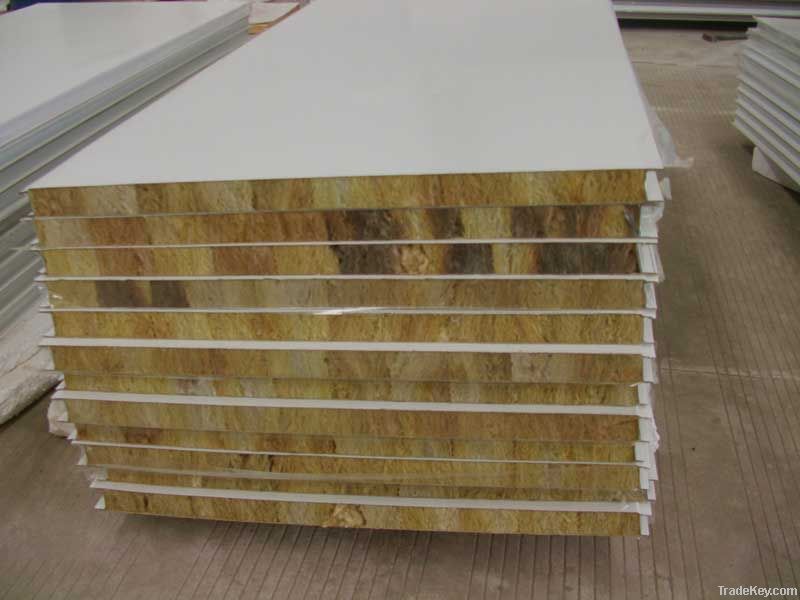 Rock wool /minearal wool sandwich panel