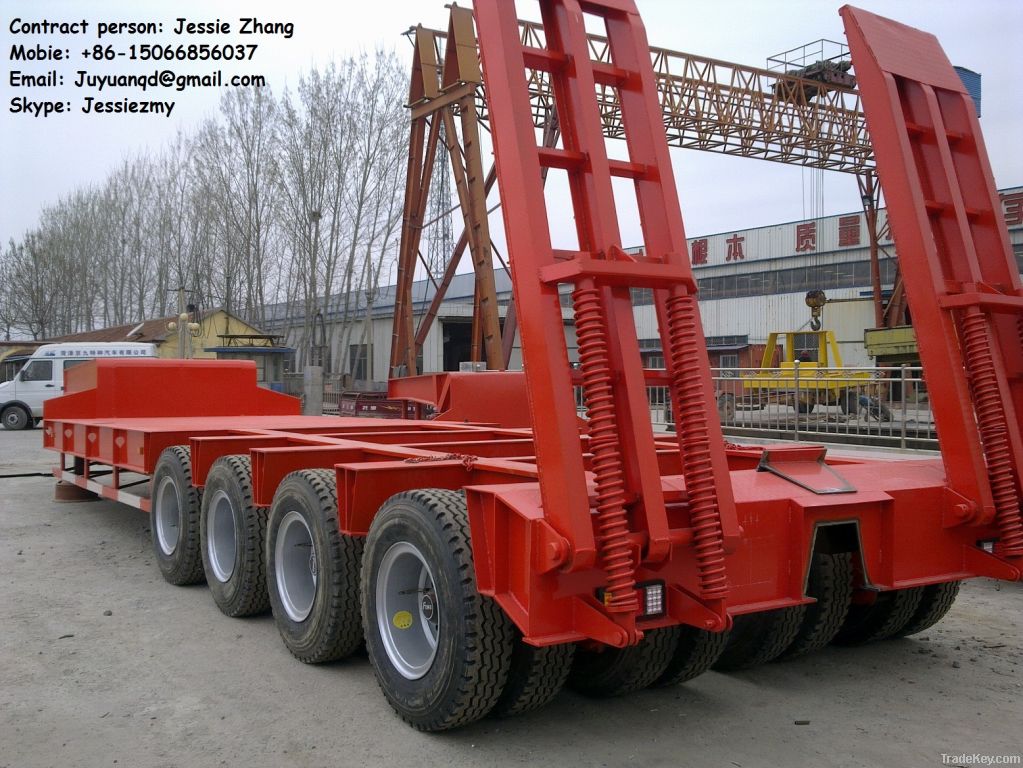 low price 8 axles heavy duty lowboy trailer for sale